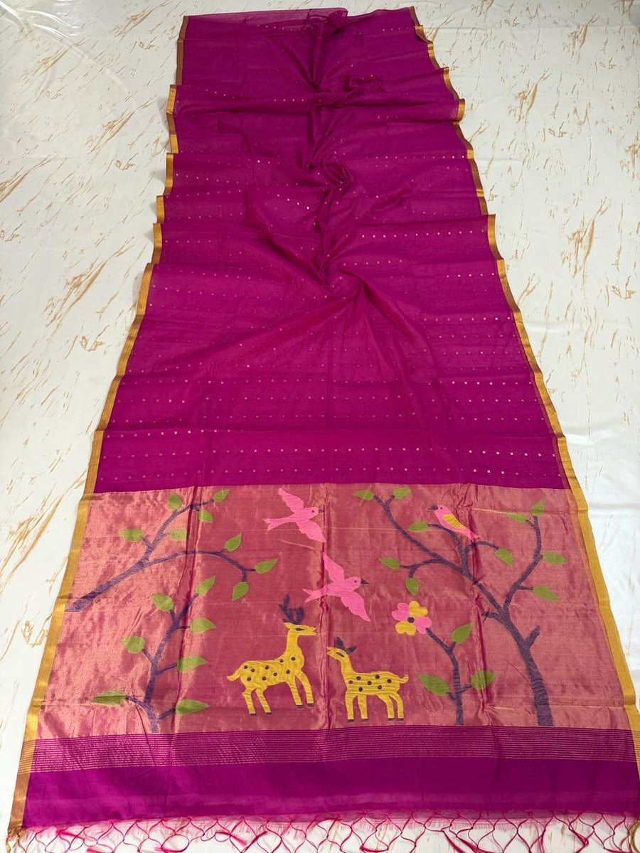 Muslin Jamdani saree