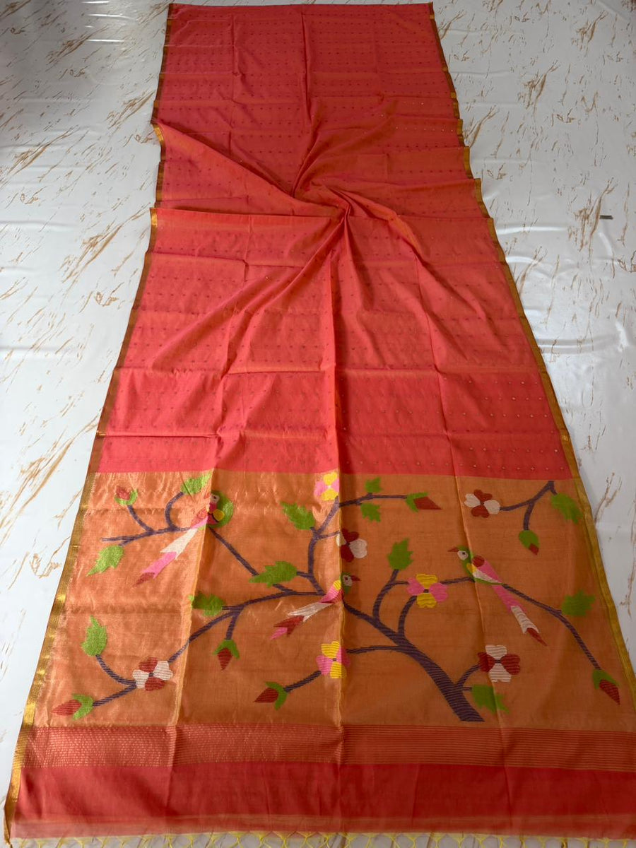 Muslin Jamdani saree