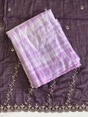 Indigo-dyed Shibori