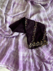 Indigo-dyed Shibori