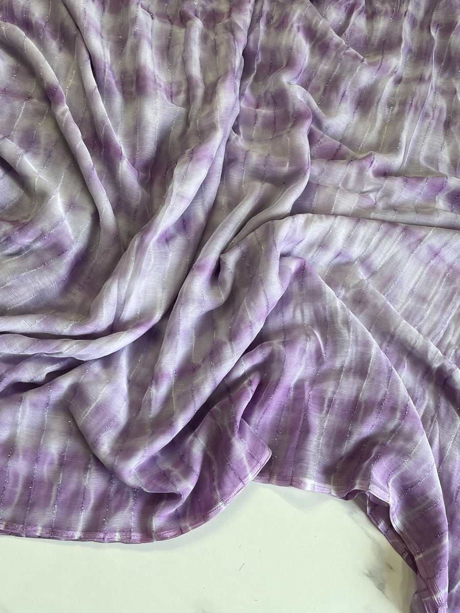 Indigo-dyed Shibori