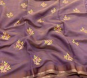 Premium soft linen embroidery blouse