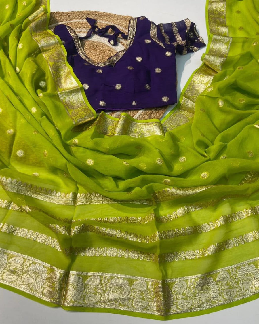 Elegant viscose georgette saree