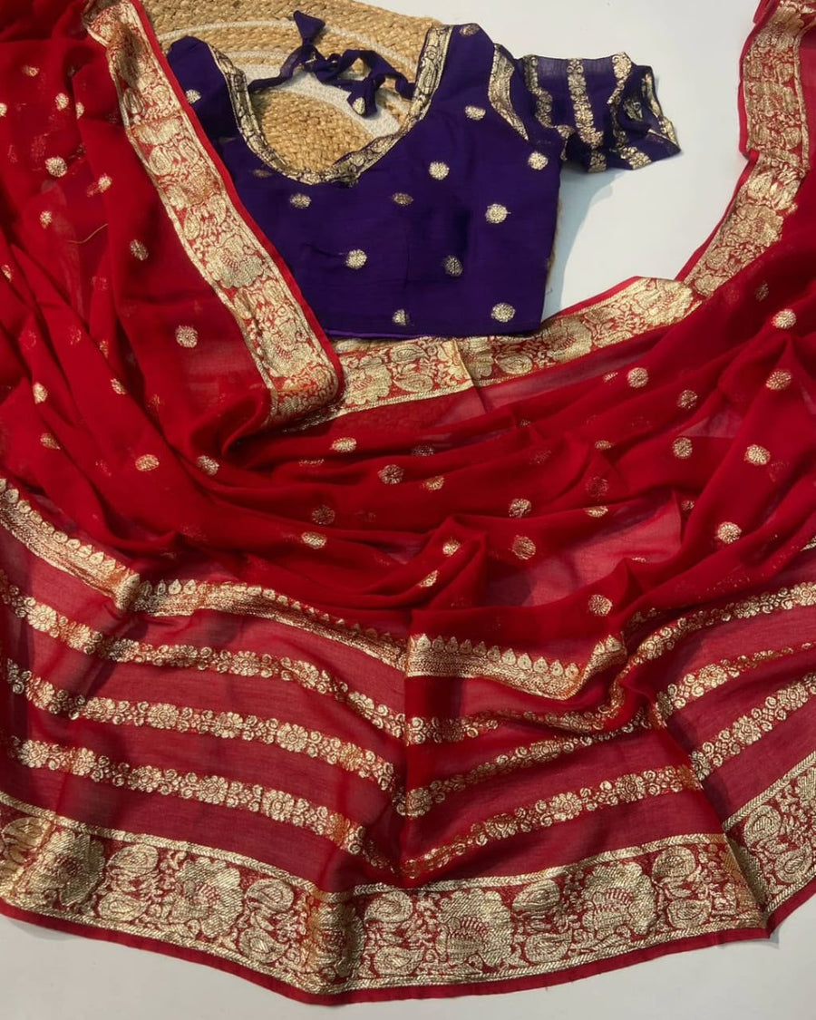 Elegant viscose georgette saree