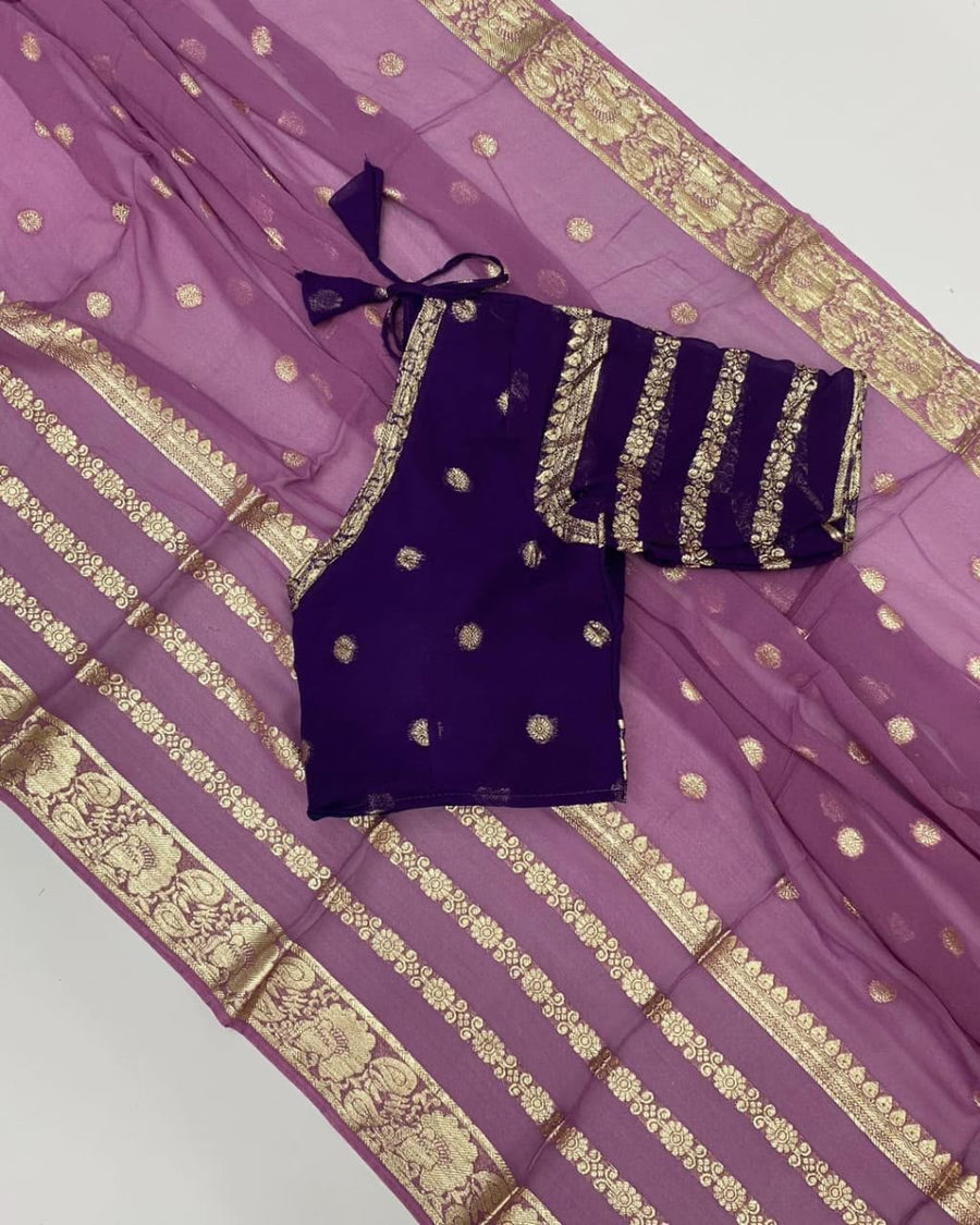 Elegant viscose georgette saree