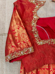 pure mangalgiri tissue saree