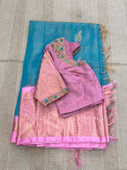 pure mangalgiri tissue saree