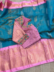 pure mangalgiri tissue saree