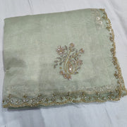 Beautiful handwork saree with blouse piece