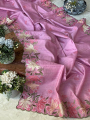 Tussar silk saree