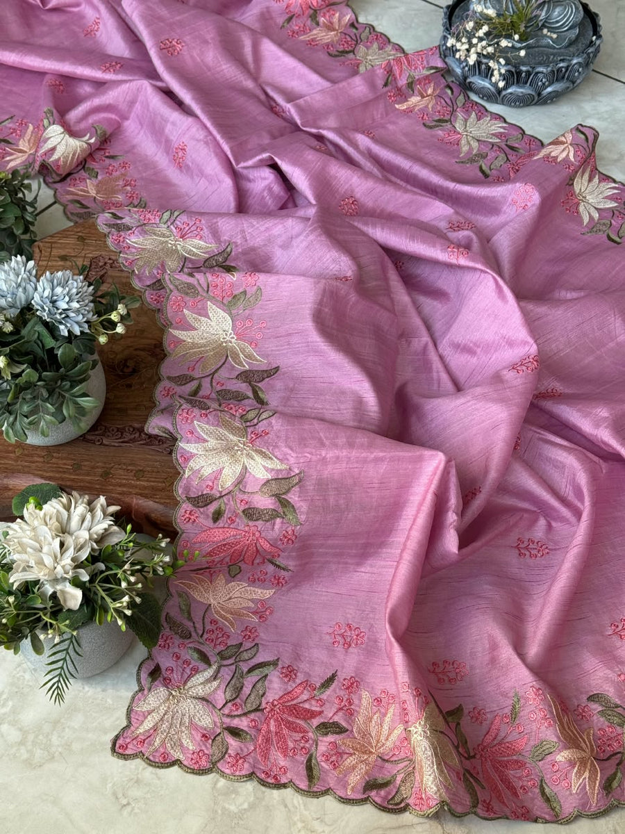 Tussar silk saree