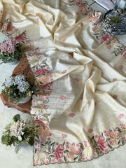 Tussar silk saree
