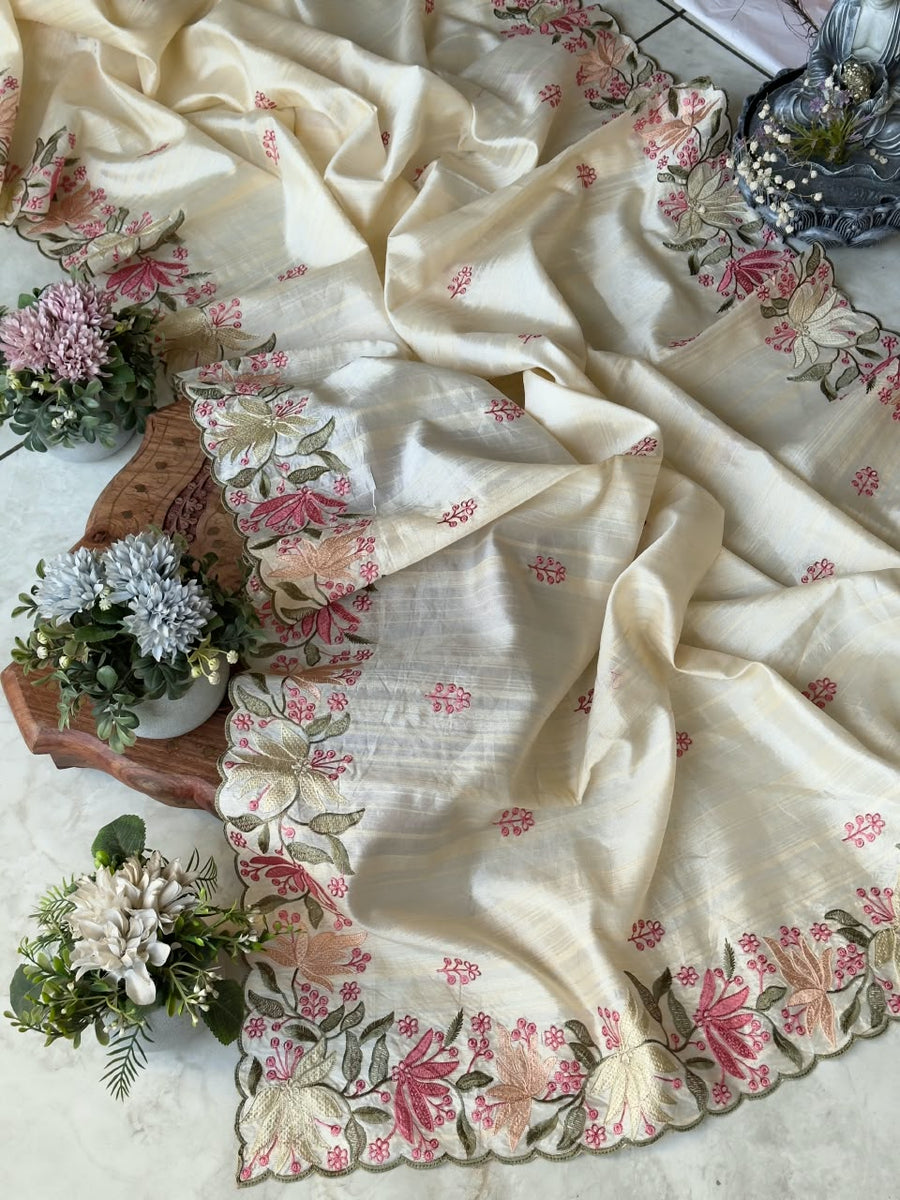 Tussar silk saree