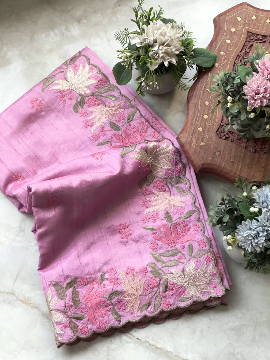 Tussar silk saree