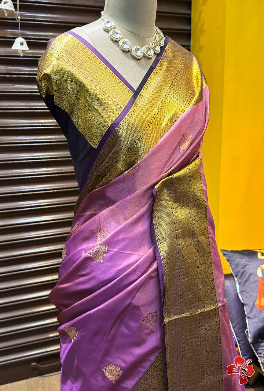 Half Pure Mixed Kanjivaram Silk Sarees