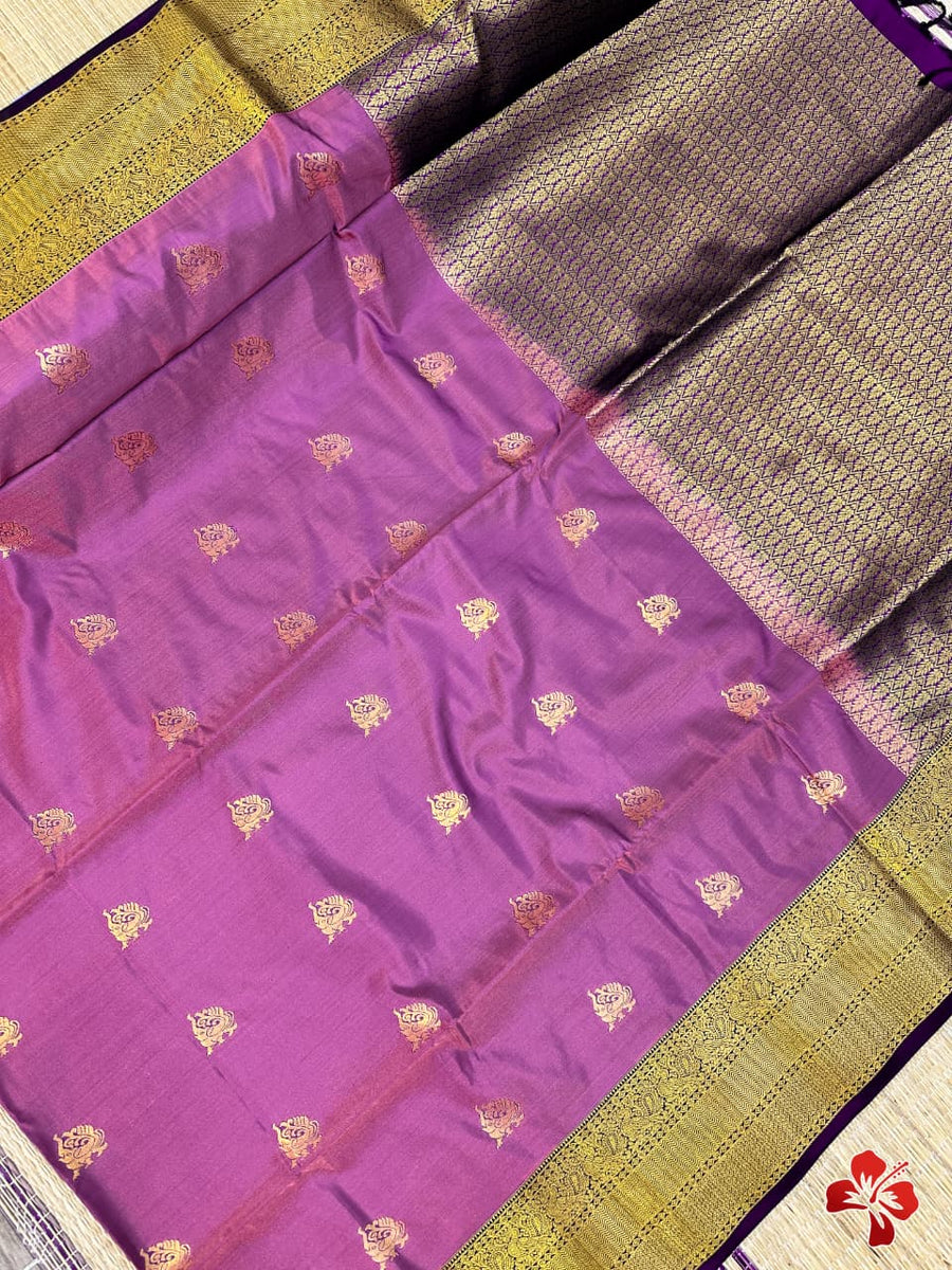 Half Pure Mixed Kanjivaram Silk Sarees