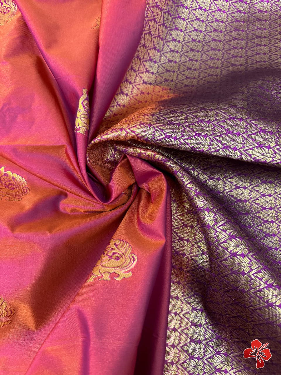 Half Pure Mixed Kanjivaram Silk Sarees
