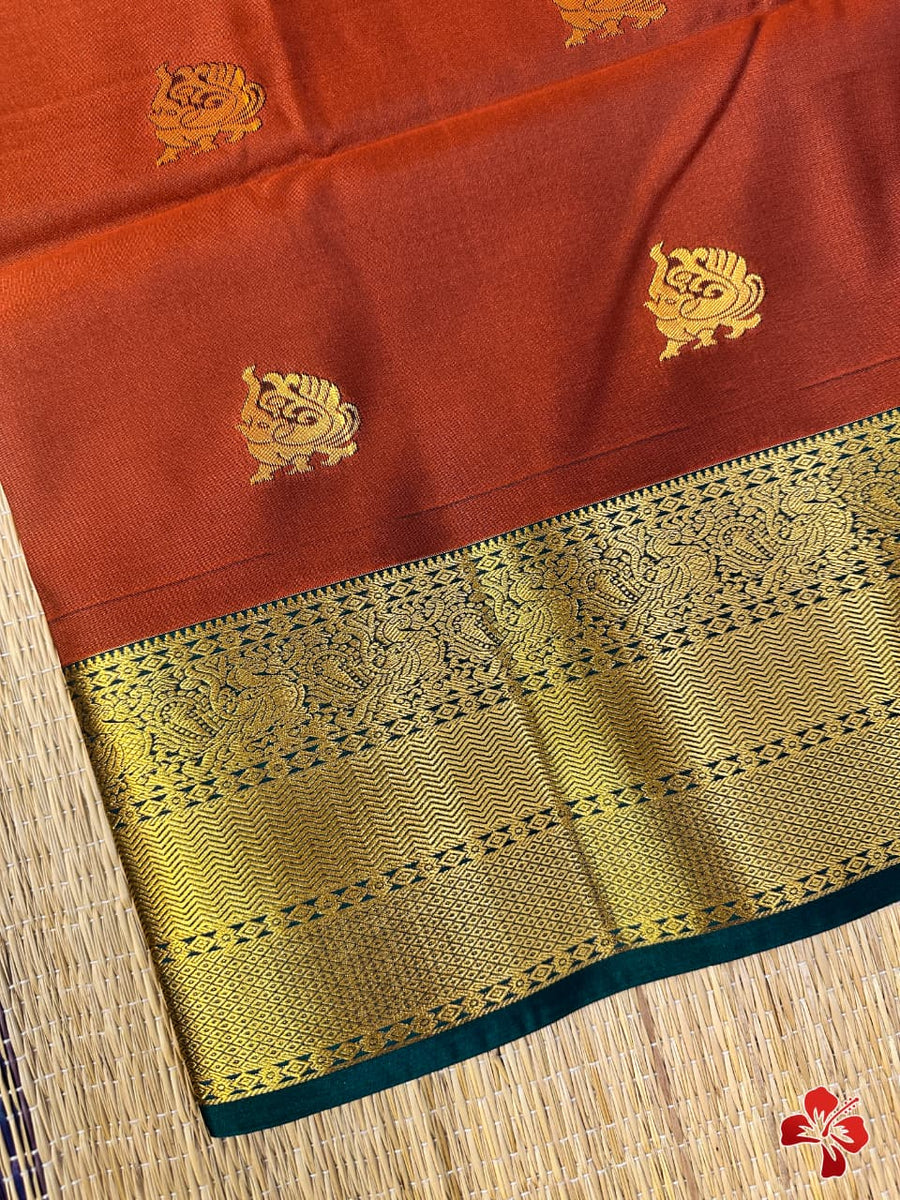 Half Pure Mixed Kanjivaram Silk Sarees