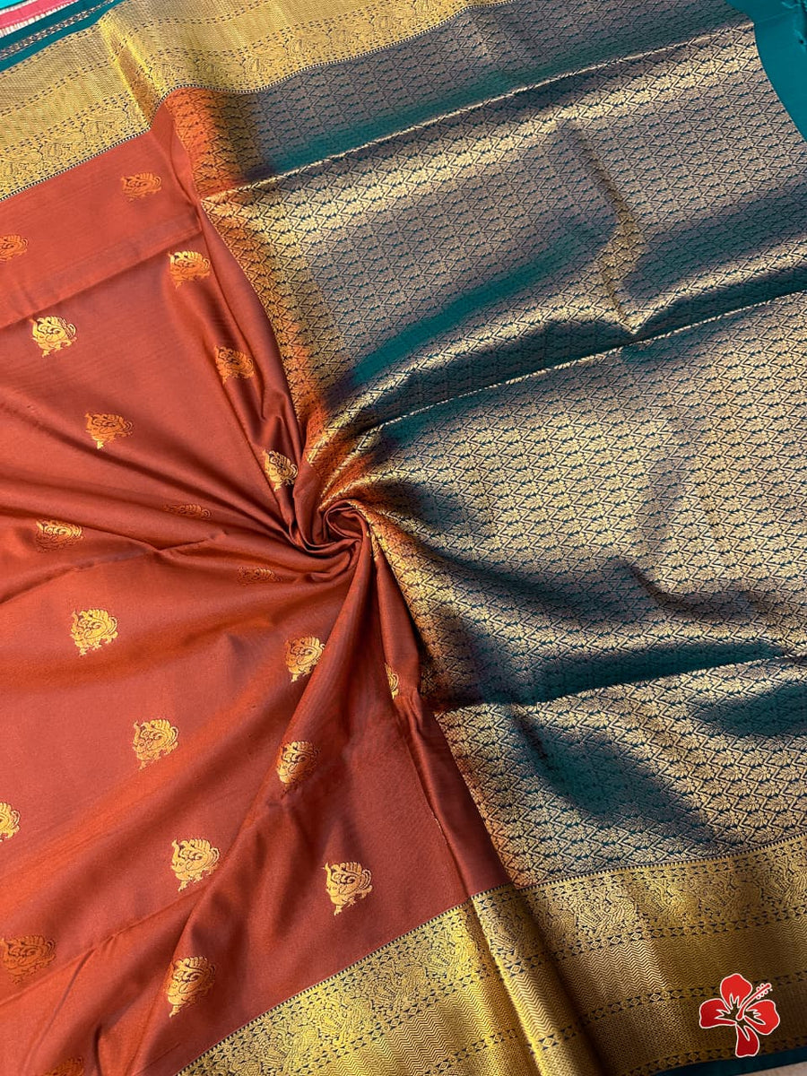Half Pure Mixed Kanjivaram Silk Sarees
