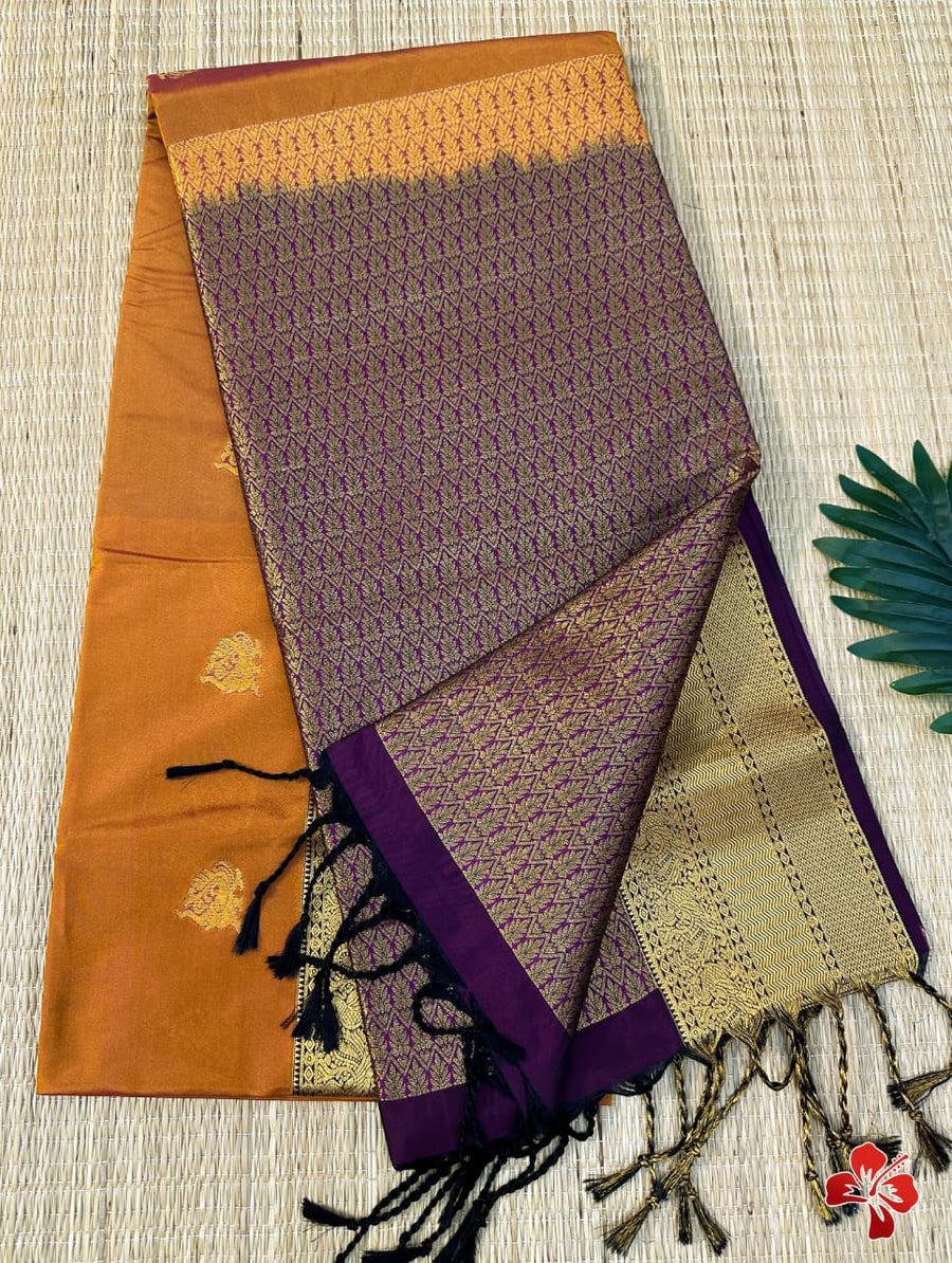 Half Pure Mixed Kanjivaram Silk Sarees