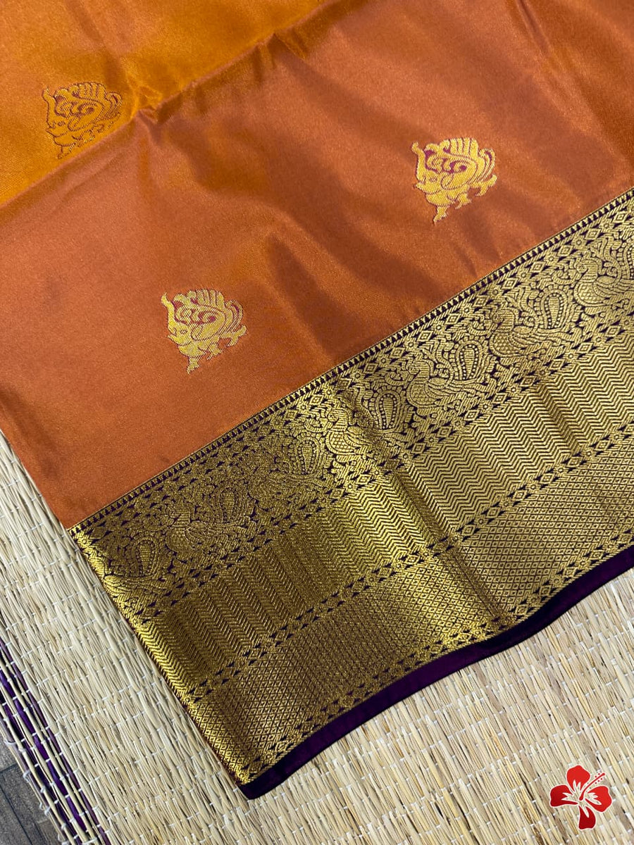 Half Pure Mixed Kanjivaram Silk Sarees