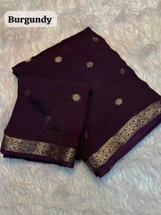 Pure viscose weaving jacquard saree