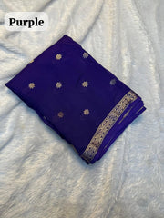 Pure viscose weaving jacquard saree