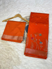 Banarasi Semi Katan Silk Double Fabric Saree