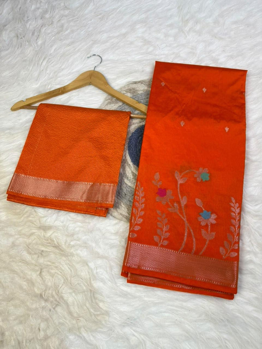 Banarasi Semi Katan Silk Double Fabric Saree