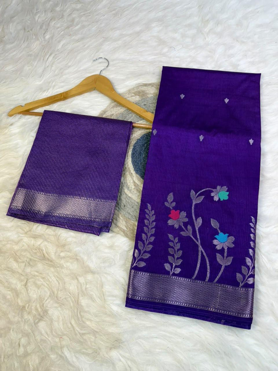 Banarasi Semi Katan Silk Double Fabric Saree
