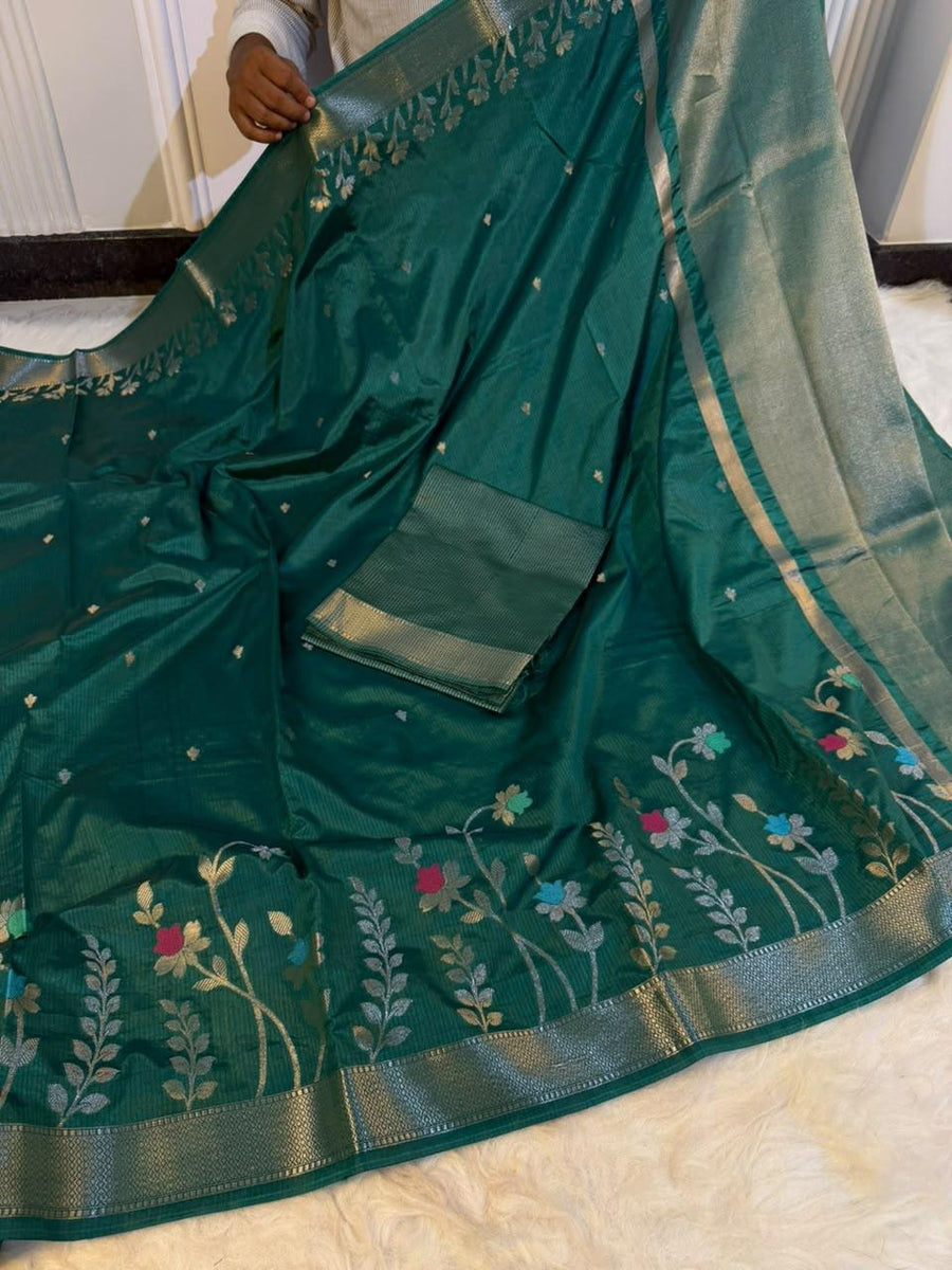 Banarasi Semi Katan Silk Double Fabric Saree