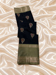 Banarasi semi-katan silk sarees