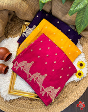 Pure viscose crepe moonga silk saree