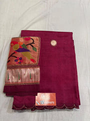 Pure Handloom Mangalagiri Cottonsilk Saree