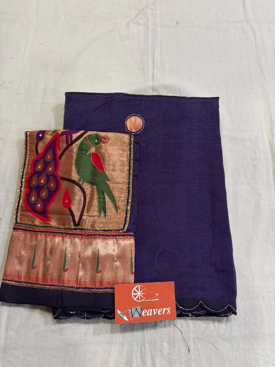 Pure Handloom Mangalagiri Cottonsilk Saree