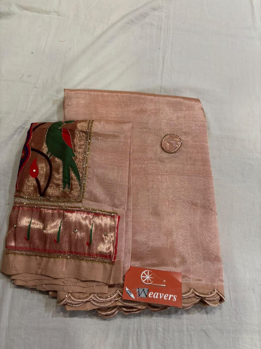 Pure Handloom Mangalagiri Cottonsilk Saree