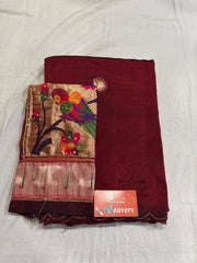 Pure Handloom Mangalagiri Cottonsilk Saree
