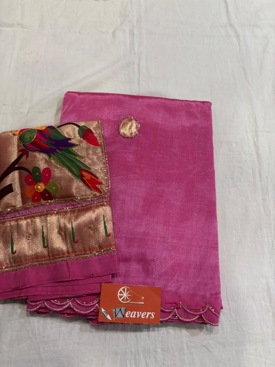 Pure Handloom Mangalagiri Cottonsilk Saree