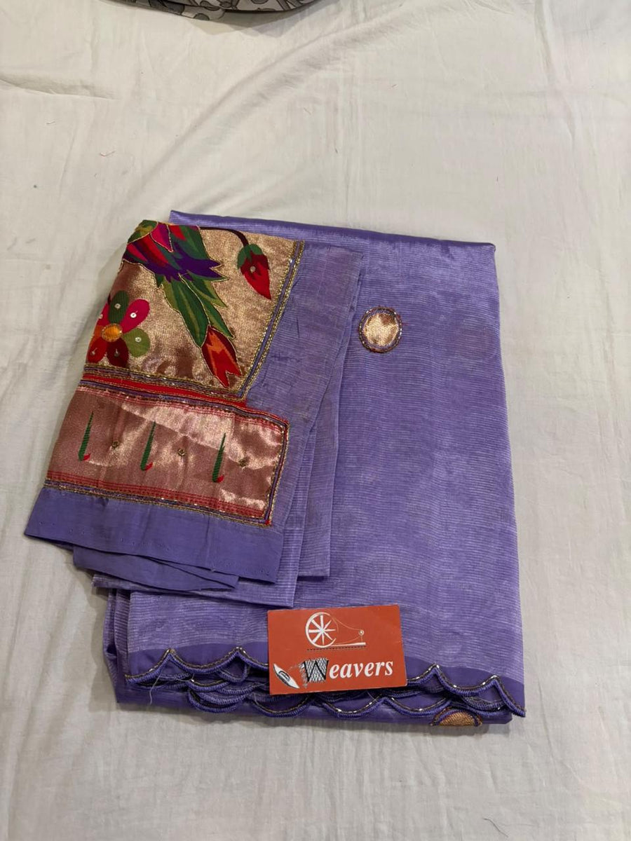 Pure Handloom Mangalagiri Cottonsilk Saree