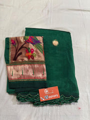Pure Handloom Mangalagiri Cottonsilk Saree
