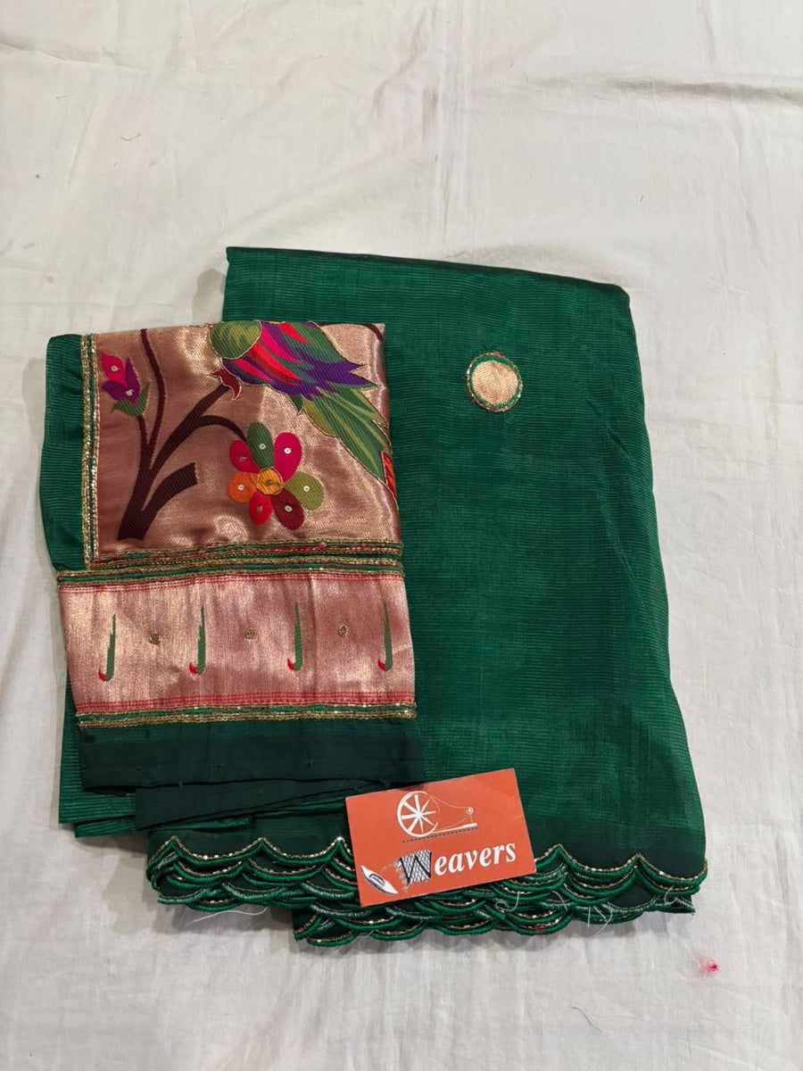 Pure Handloom Mangalagiri Cottonsilk Saree