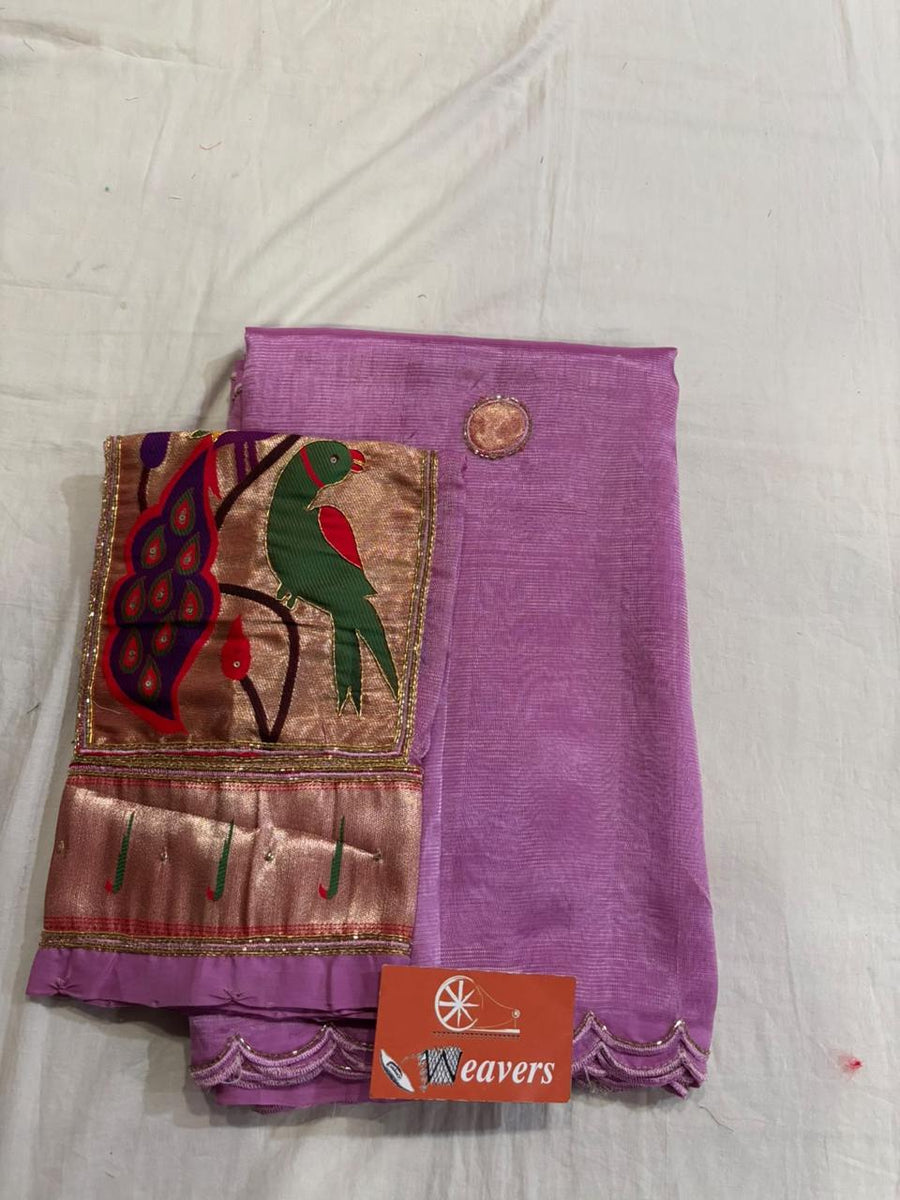 Pure Handloom Mangalagiri Cottonsilk Saree