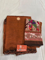 Pure Handloom Mangalagiri Cottonsilk Saree