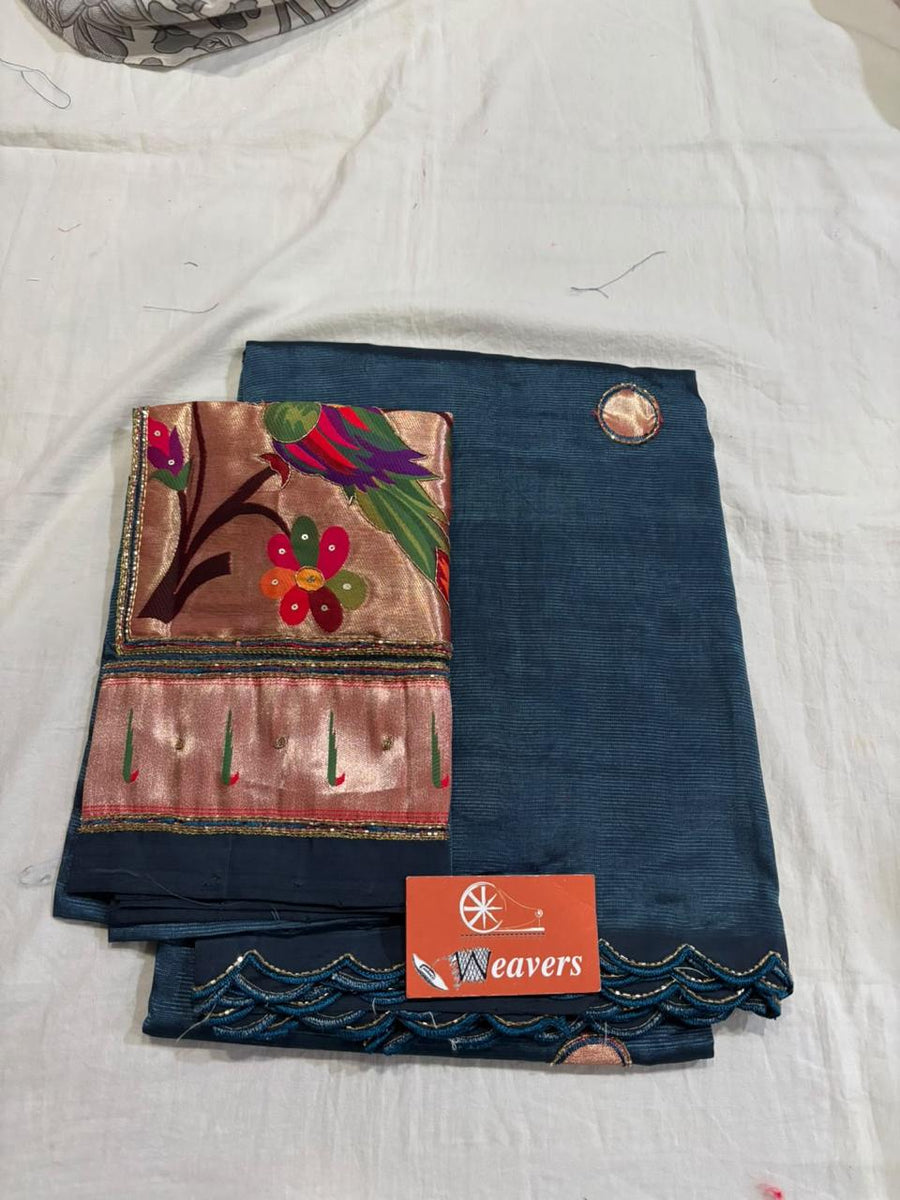 Pure Handloom Mangalagiri Cottonsilk Saree