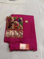 Pure Handloom Mangalagiri Cottonsilk Saree