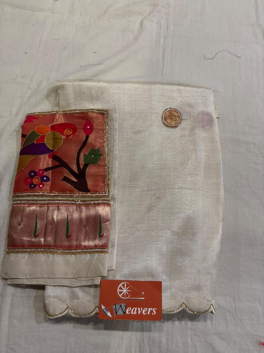 Pure Handloom Mangalagiri Cottonsilk Saree