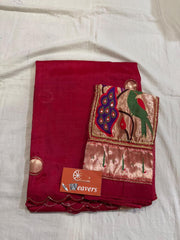 Pure Handloom Mangalagiri Cottonsilk Saree