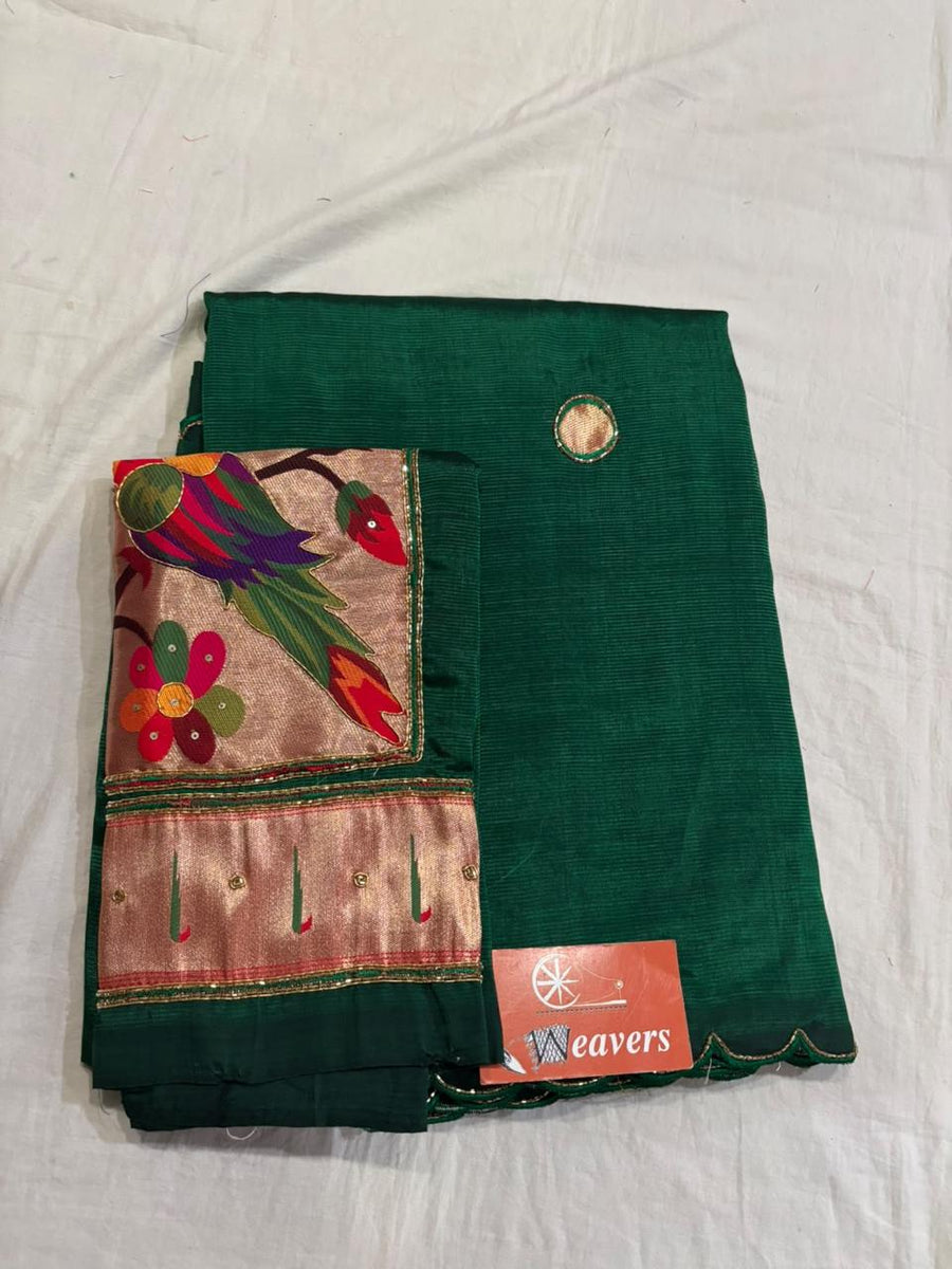 Pure Handloom Mangalagiri Cottonsilk Saree