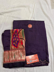 Pure Handloom Mangalagiri Cottonsilk Saree