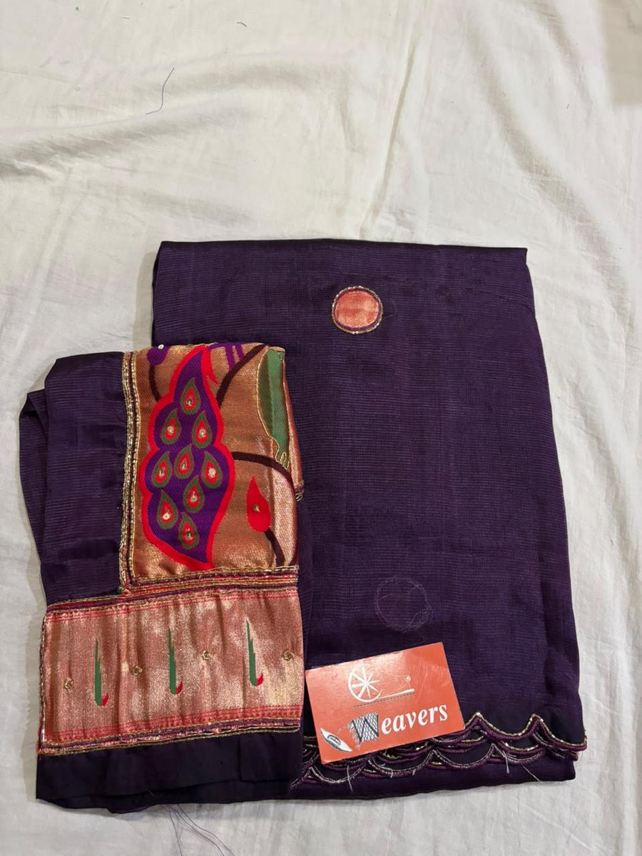 Pure Handloom Mangalagiri Cottonsilk Saree